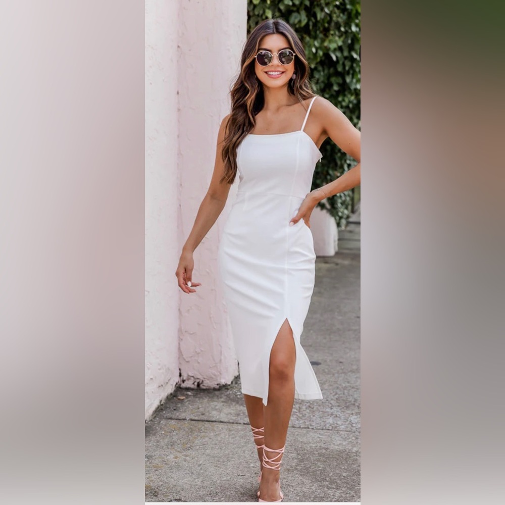 MIDI white dress